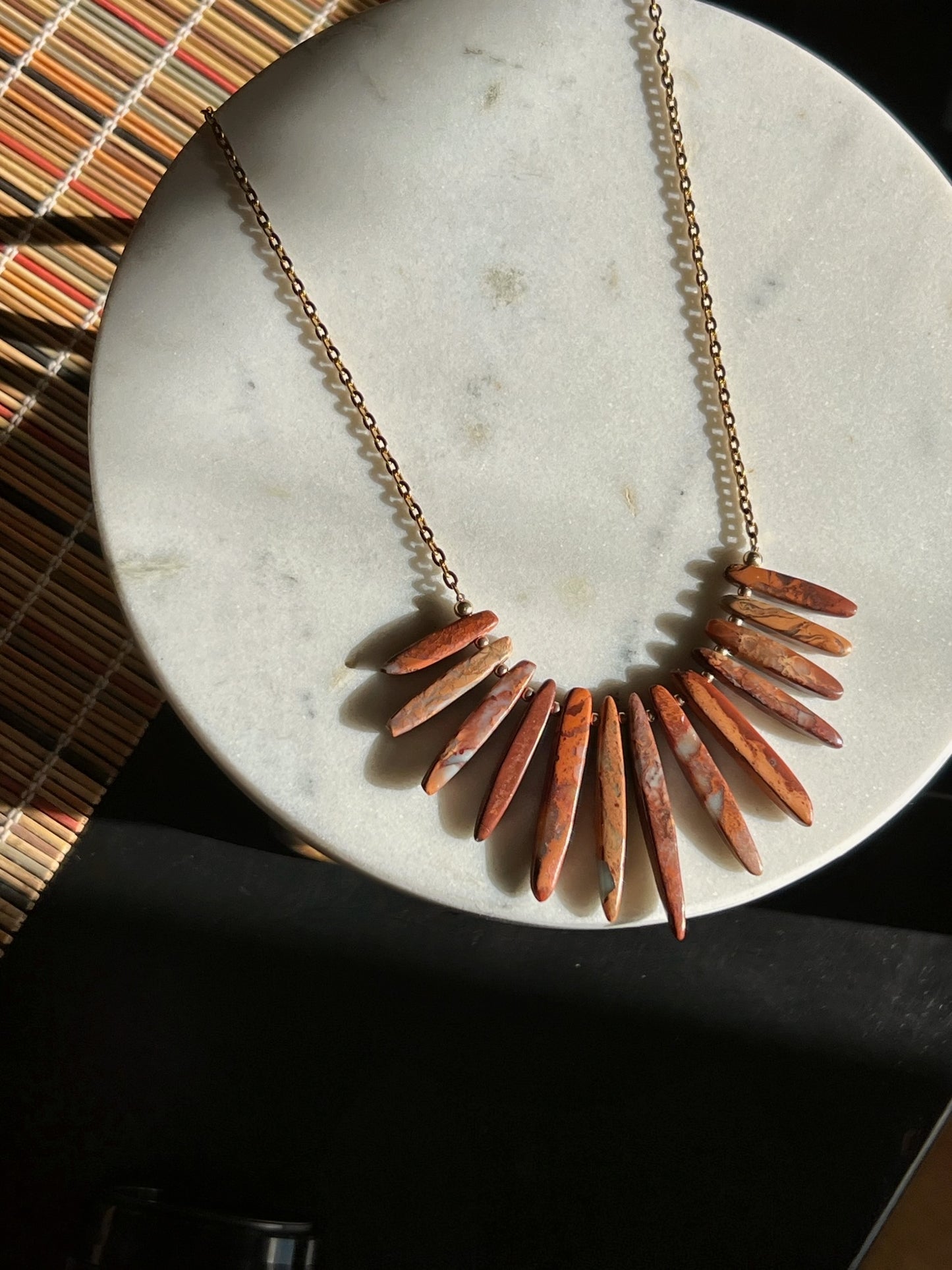 Imperial Jasper Graduated Statement Necklace