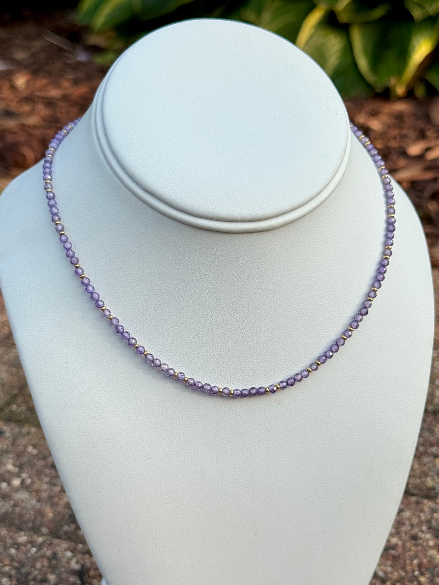 Purple Pride Micro Necklace
