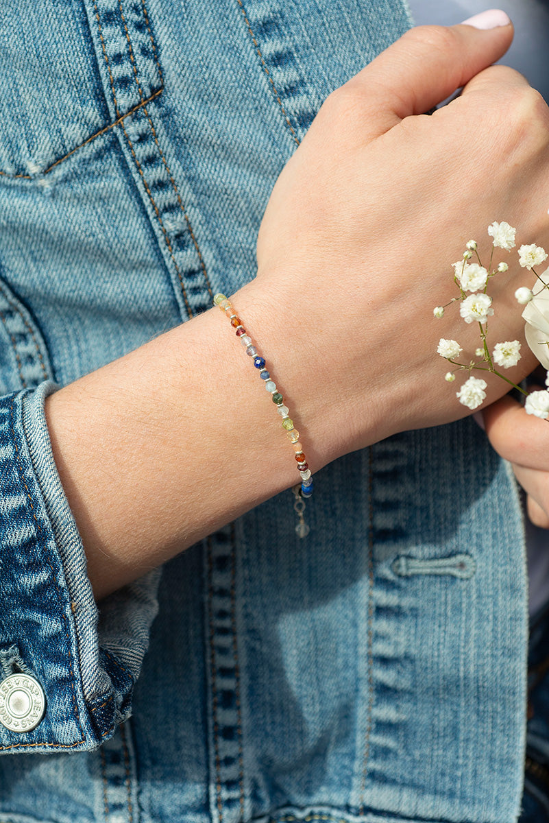 Rainbow Chakra Micro Bracelet