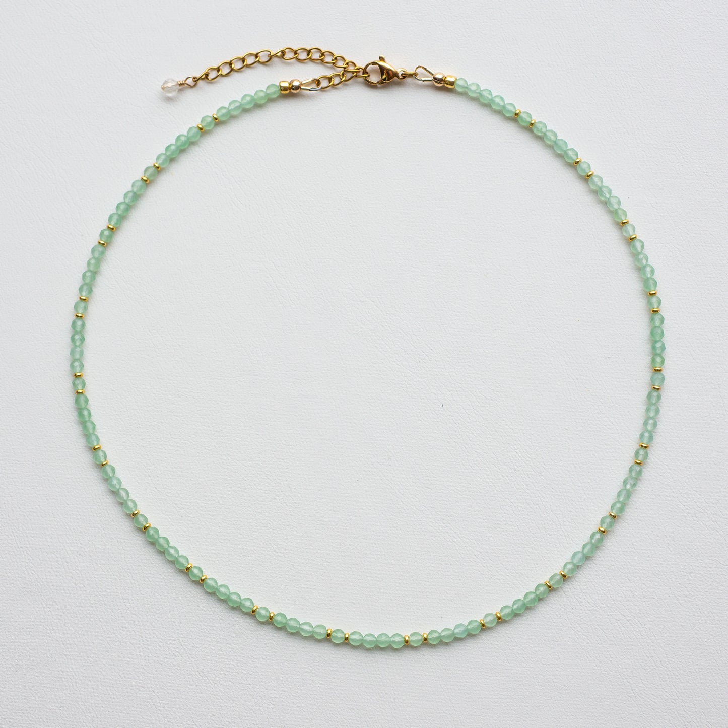 Chrysoprase Micro Necklace