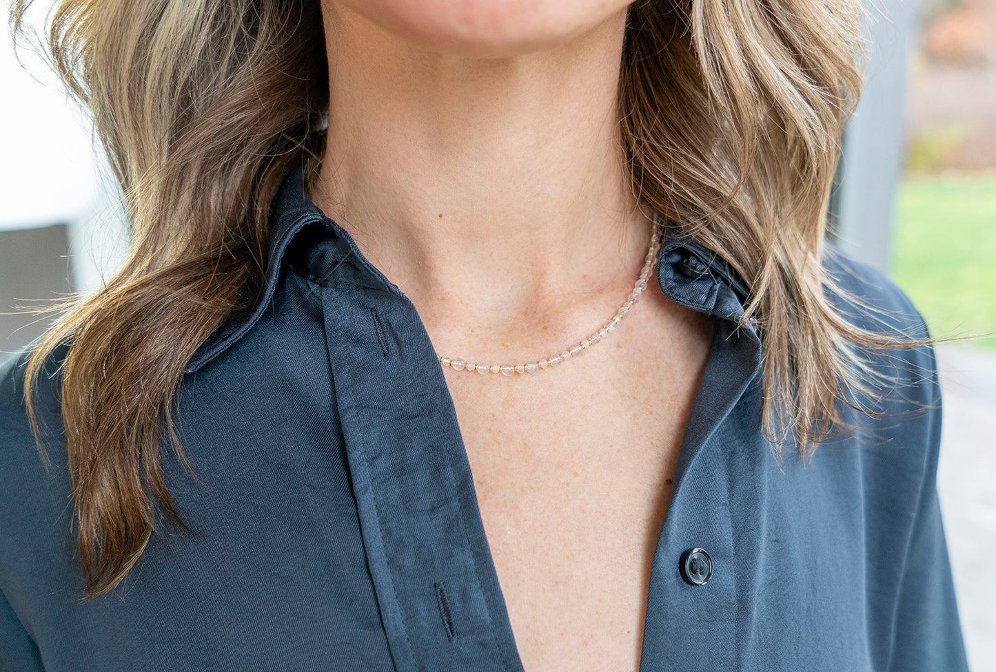 Moonstone Milkshake Necklace