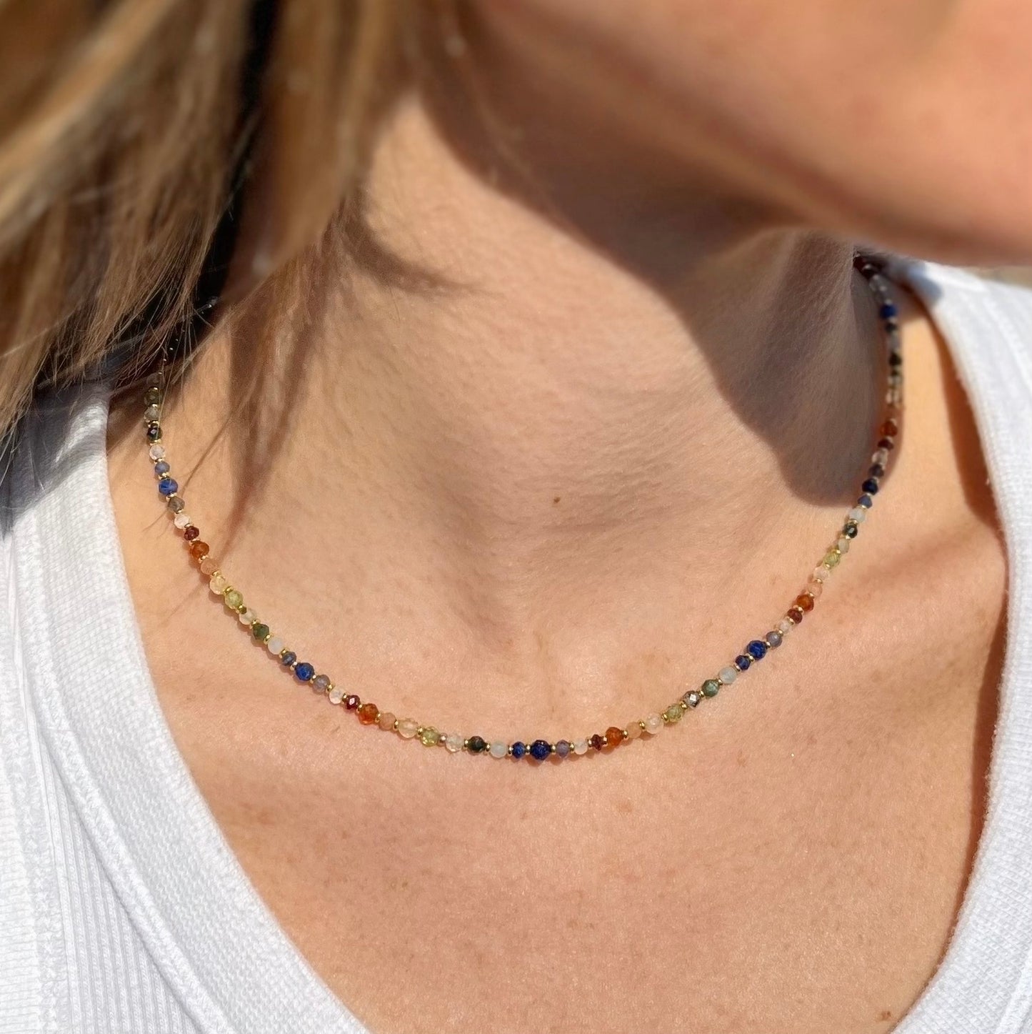 Rainbow Chakra Micro Necklace