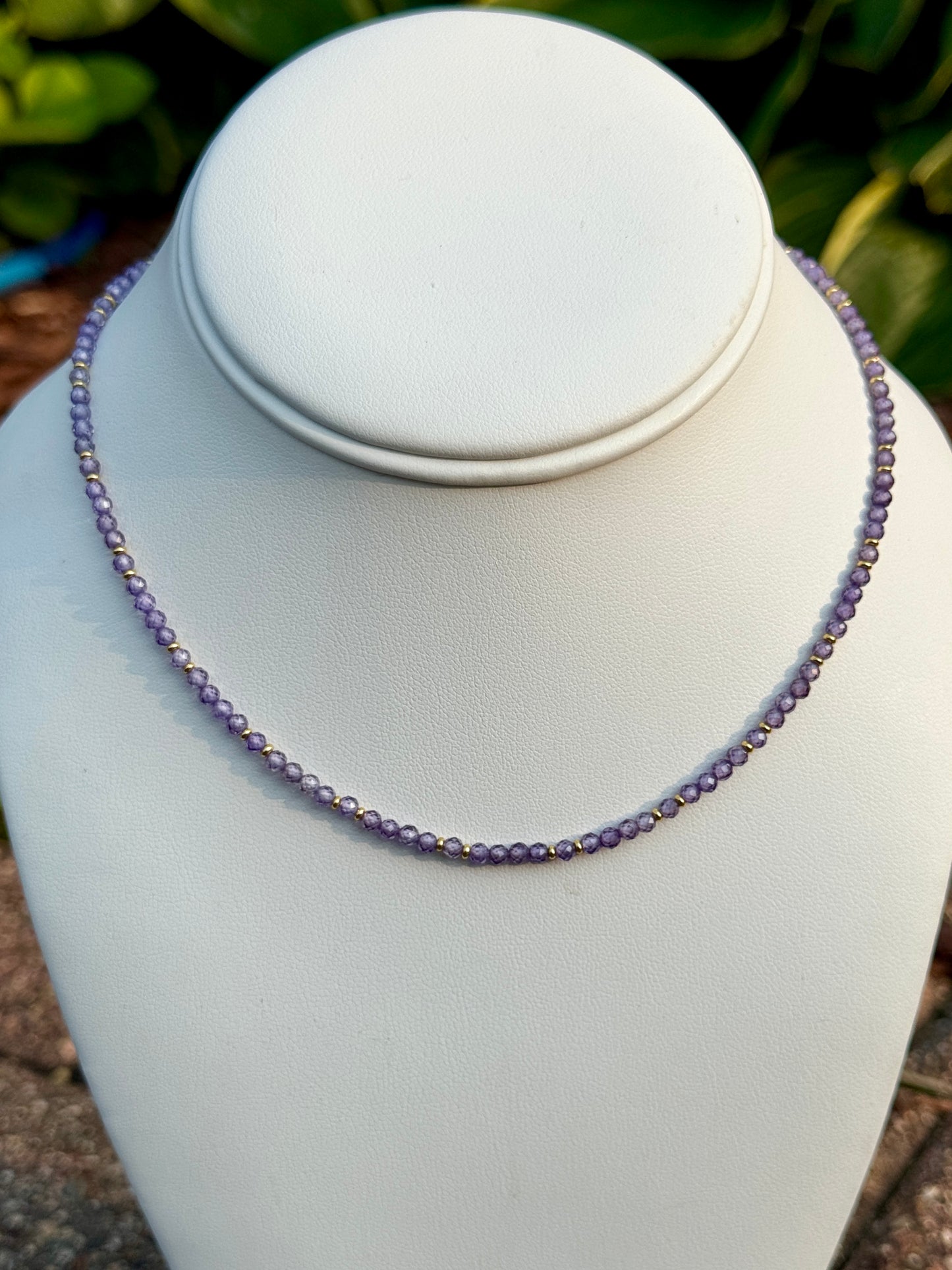 Purple Pride Micro Necklace