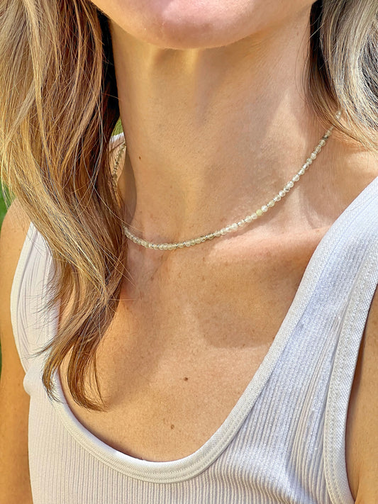 Prehnite Micro Necklace