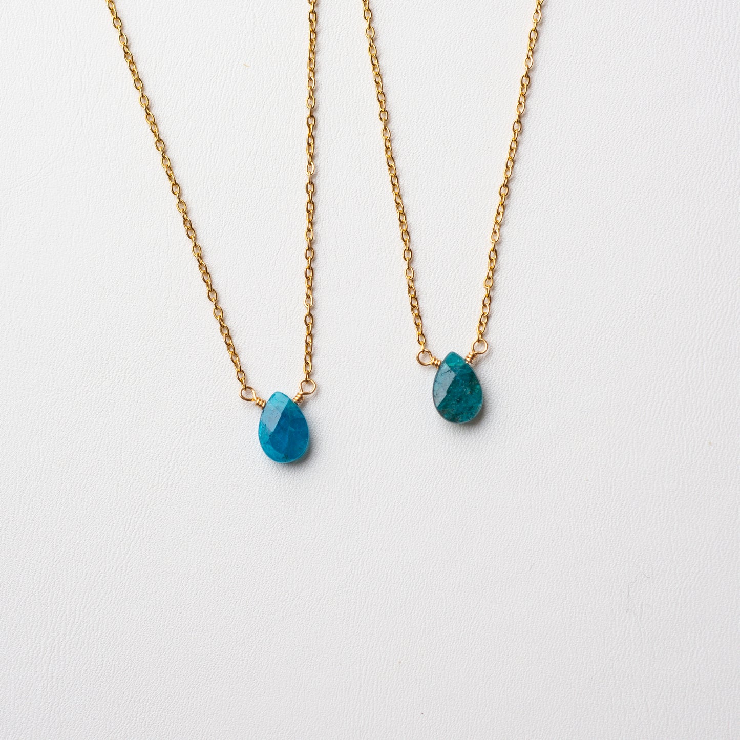 Apatite Teardrop Necklace