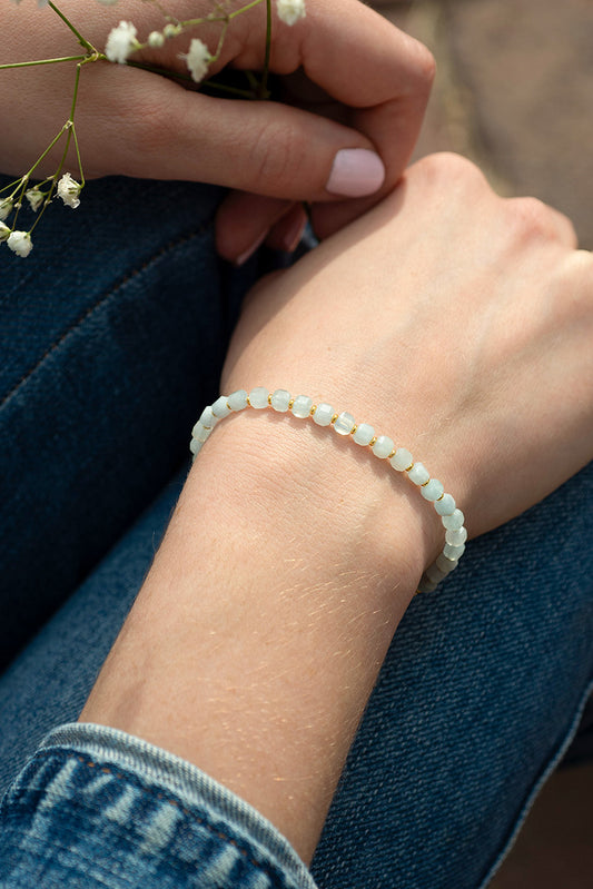 Aquamarine Go With Peace Bracelet