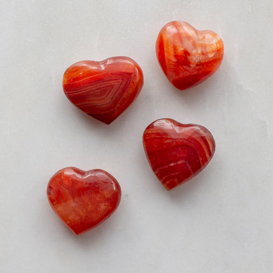 Carnelian Heart Stone