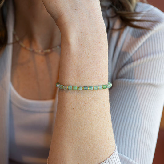 Chrysoprase Go With Love Bracelet