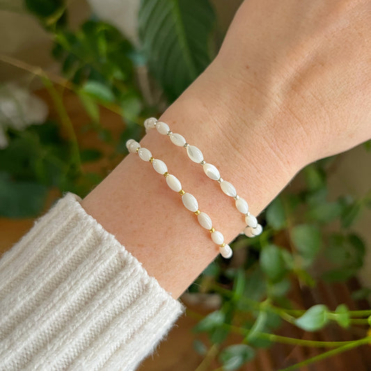 Mother of Pearl Stretch Bracelet
