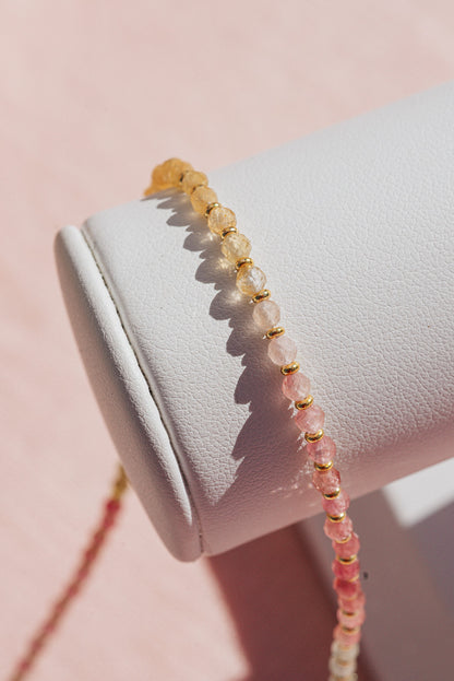 Ombré Tourmaline Micro Necklace