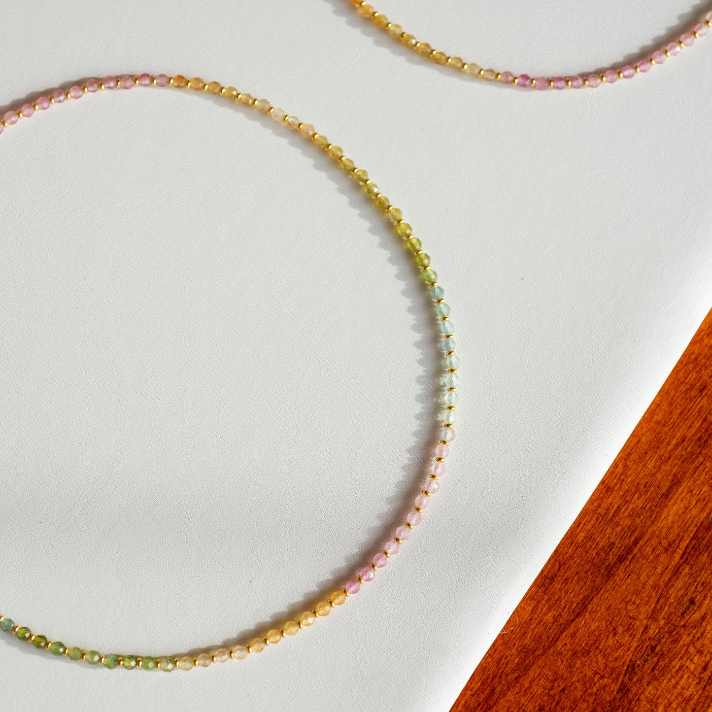 Ombré Tourmaline Micro Necklace