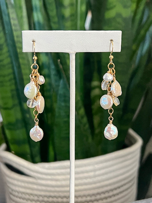 Petal Pearl Earrings