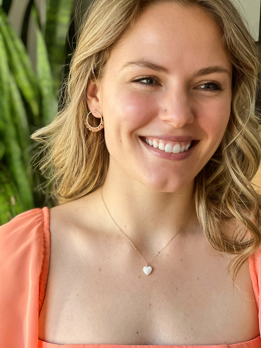 Sweetheart Pearl Pendant Necklace
