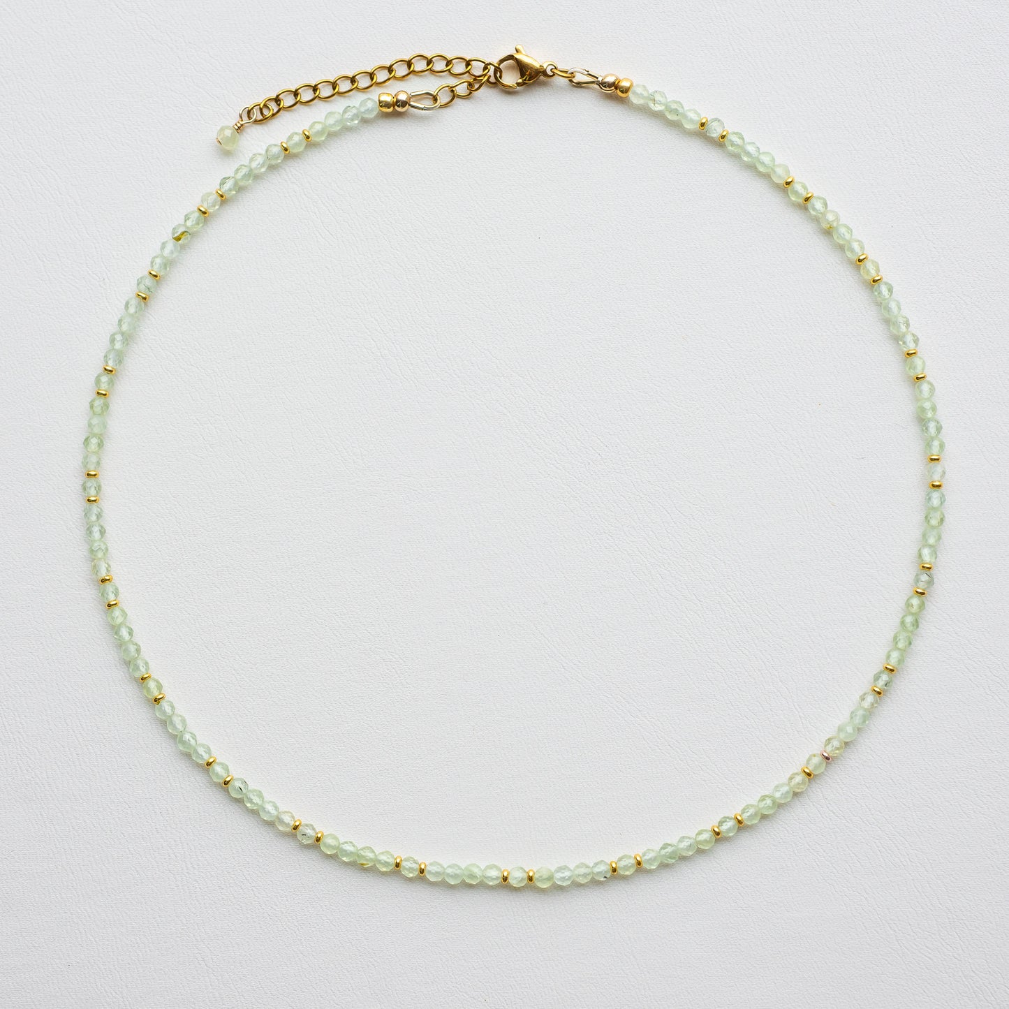 Prehnite Micro Necklace