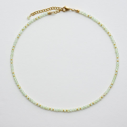 Prehnite Micro Necklace