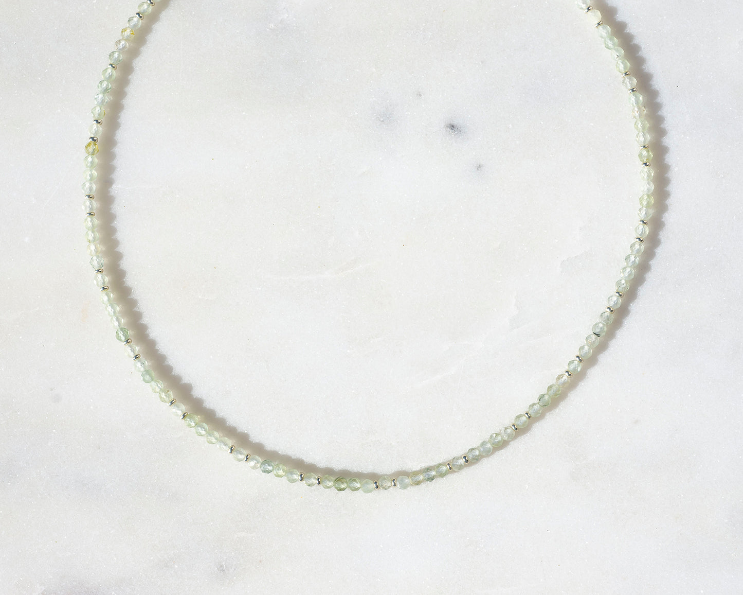 Prehnite Micro Necklace