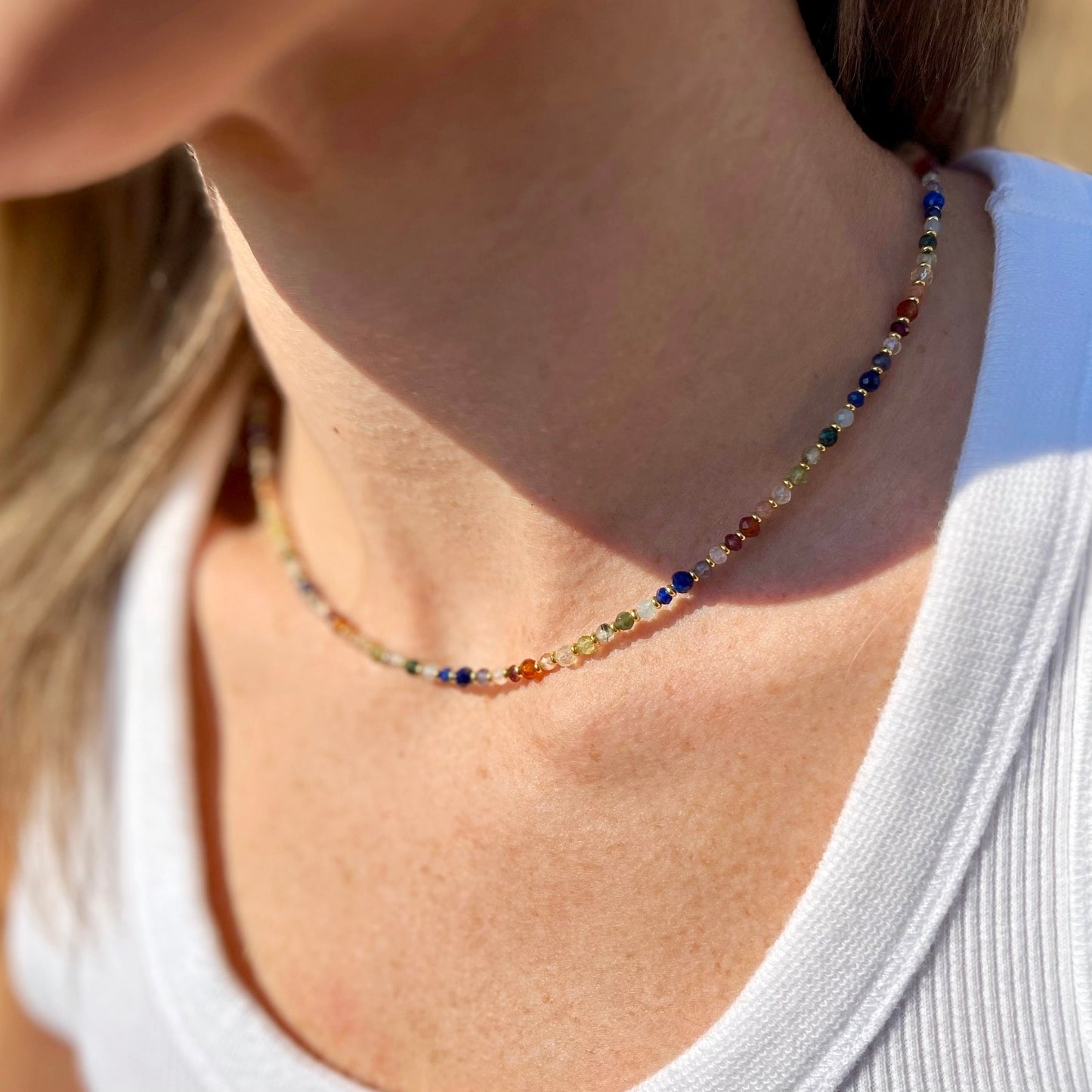 Rainbow Chakra Micro Necklace