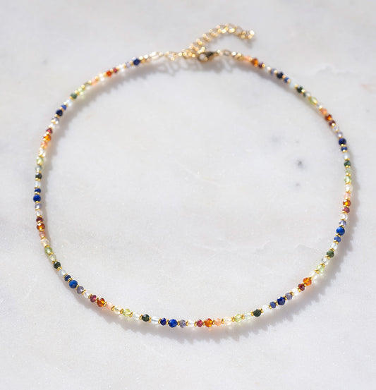 Rainbow Chakra Micro Necklace
