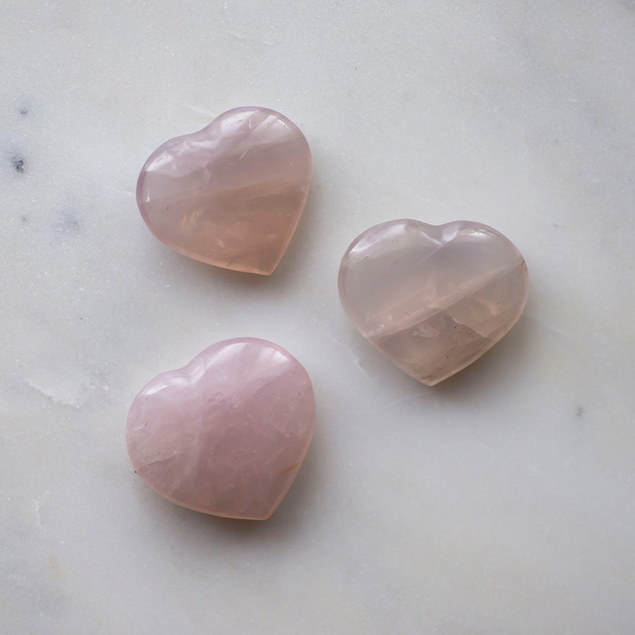 Rose Quartz Heart Stone