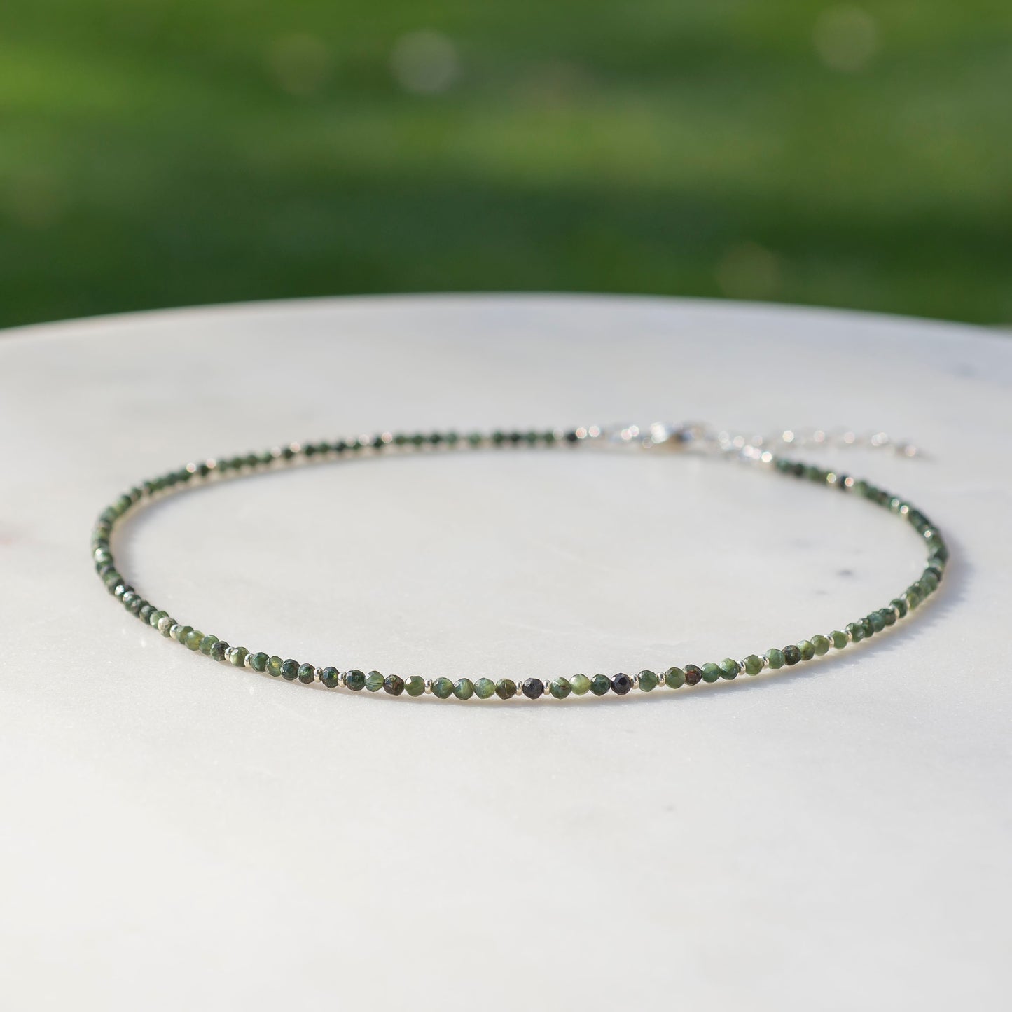 Seraphinite Microfacet Necklace