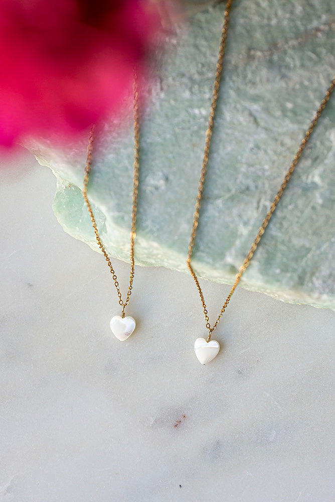 Sweetheart Pearl Pendant Necklace